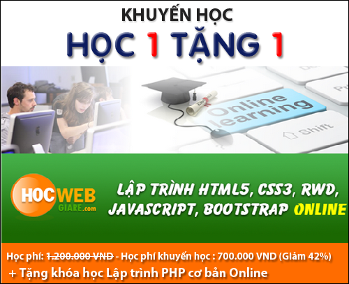 Khóa học Lập trình HTML5, CSS3, RWD, Javascript, Bootstrap Online
