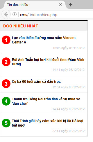 học thiết kế website tin tức