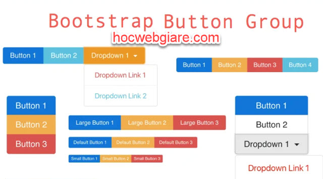 Hướng dẫn cách tạo Button Groups trong Bootstrap (Phần 1)
