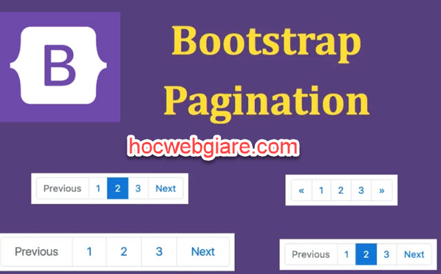 Cách dùng đối tượng Bootstrap Pagination
