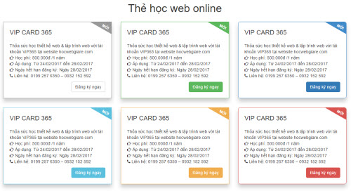 Hướng dẫn cách tạo thẻ VIP CARD với Bootstrap